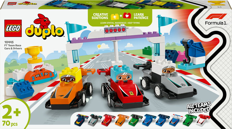 LEGO Duplo 10445 F1 team racewagens en coureurs