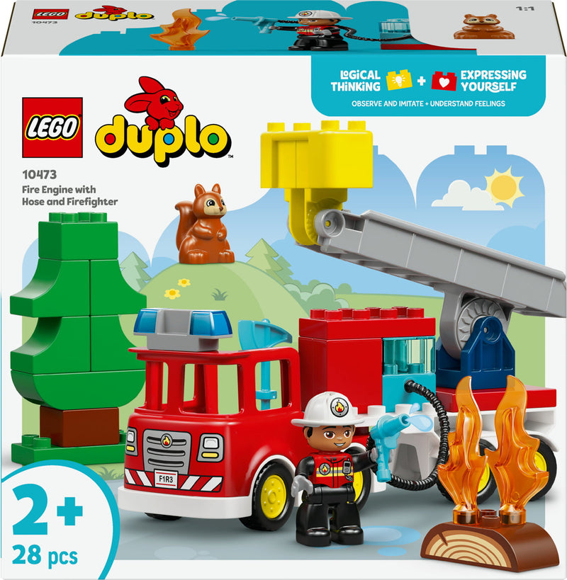 LEGO Duplo 10473 Brandweertruck met slang en brandweerman
