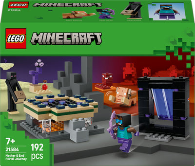 LEGO Minecraft 21584 Reis naar de Nether en het End-portaal
