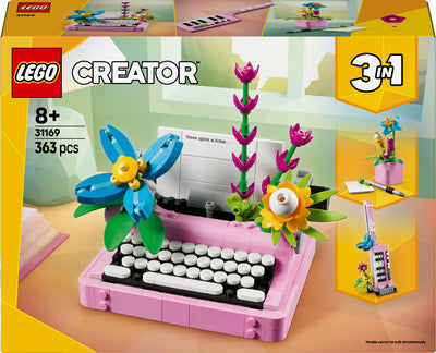 LEGO Creator 31169 Typemachine met bloemen