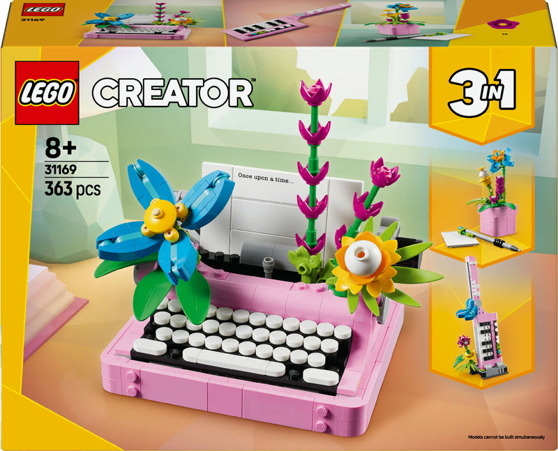LEGO Creator 31169 Typemachine met bloemen