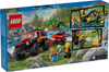 LEGO City 60412 4x4 brandweerauto met reddingsboot