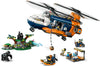 LEGO City 60437 Jungleonderzoekers: helikopter bij de basis