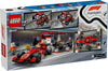 LEGO City 60443 F1 pitstop en pitcrew met Ferrari auto