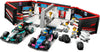 LEGO City 60444 F1 garage met Mercedes-AMG en Alpine auto's