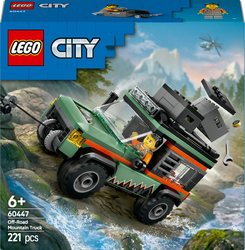 LEGO City 60447 4x4 terreinwagen voor in de bergen