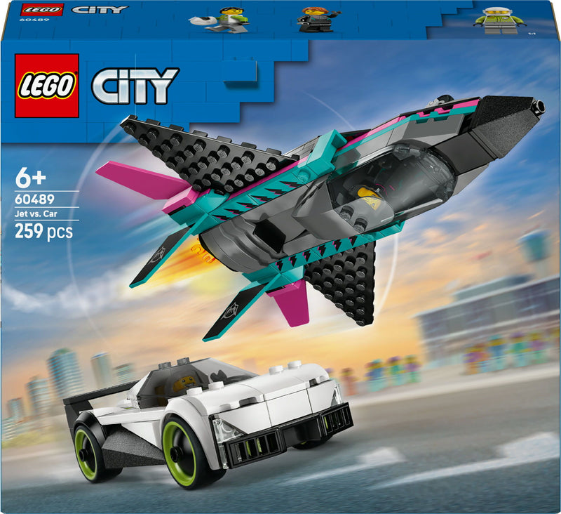 LEGO City 60489 Straalvliegtuig vs. sportauto