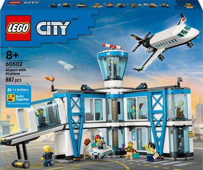LEGO City 60502 Luchthaven met vliegtuig