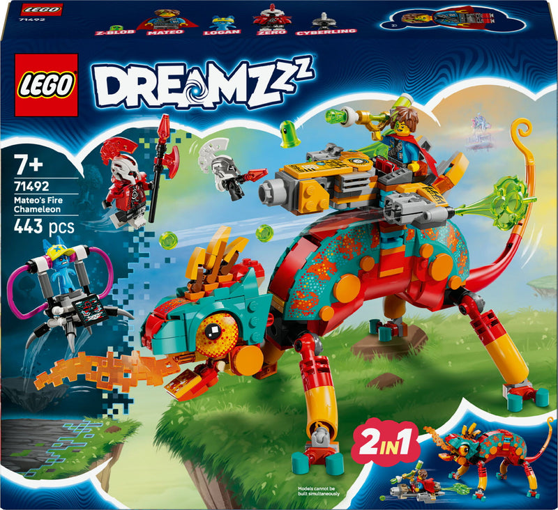 LEGO DREAMZzz 71492 Mateo's vuurkameleon