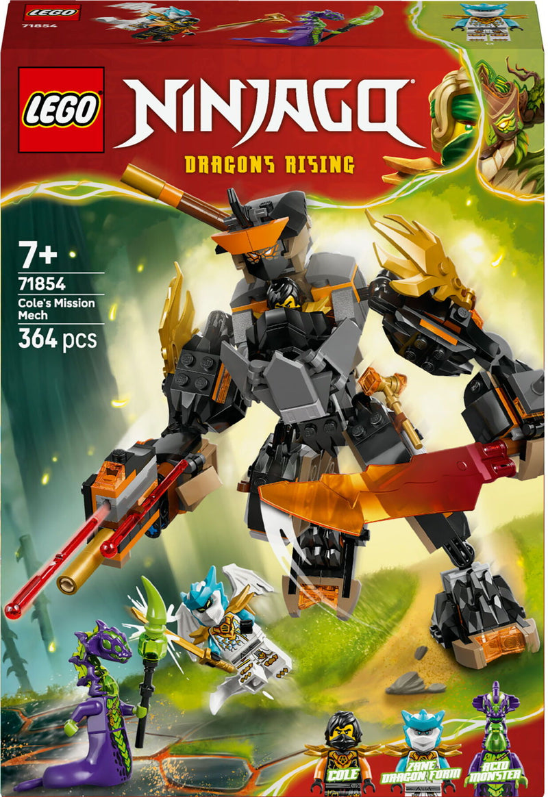 LEGO Ninjago 71854 Cole's missiemecha en draak Zane