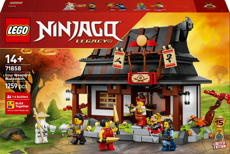 LEGO Ninjago 71858 15-jarig jubileum: Smederij De Vier Wapens