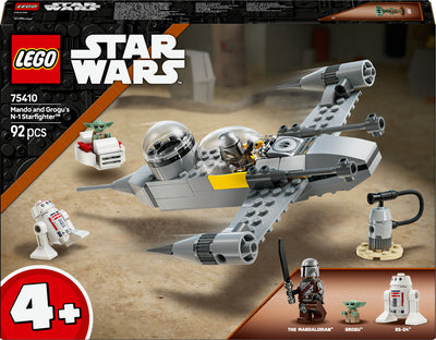 LEGO Star Wars 75410 Mando en Grogu's N-1 Starfighter