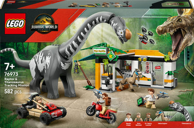 LEGO Jurassic World 76973 Raptor en Titanosaurus opsporingsmissie
