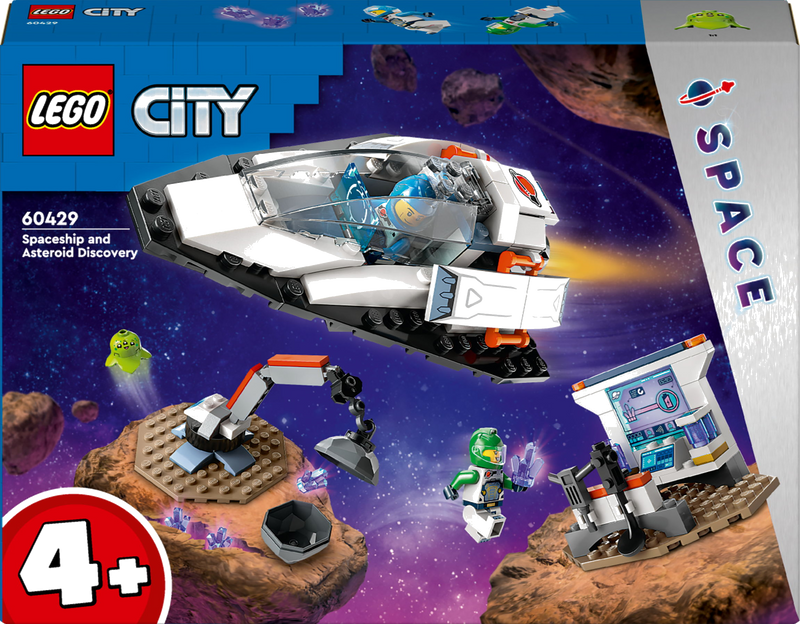 LEGO City 60429 Ruimteschip en ontdekking van asteroïde