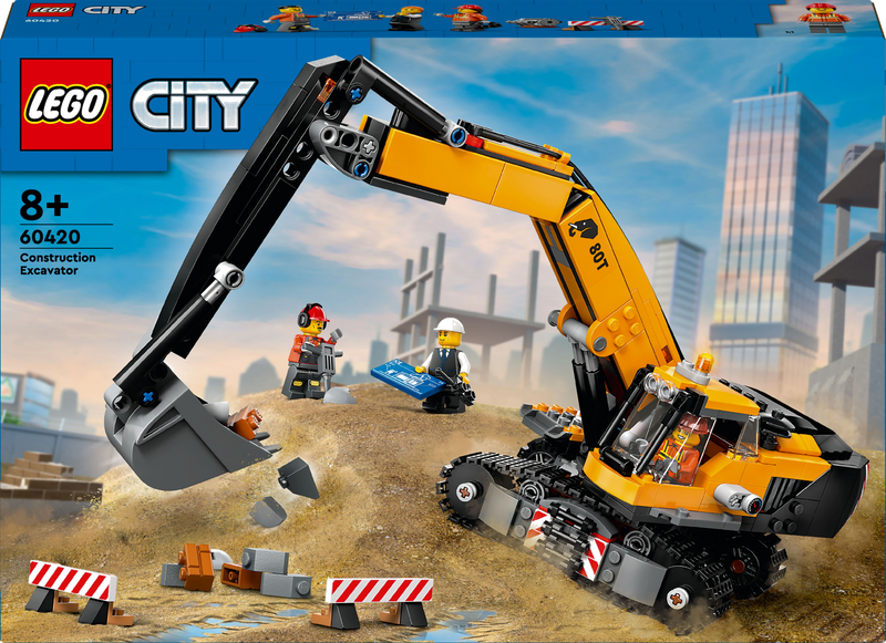 LEGO City 60420 Gele graafmachine
