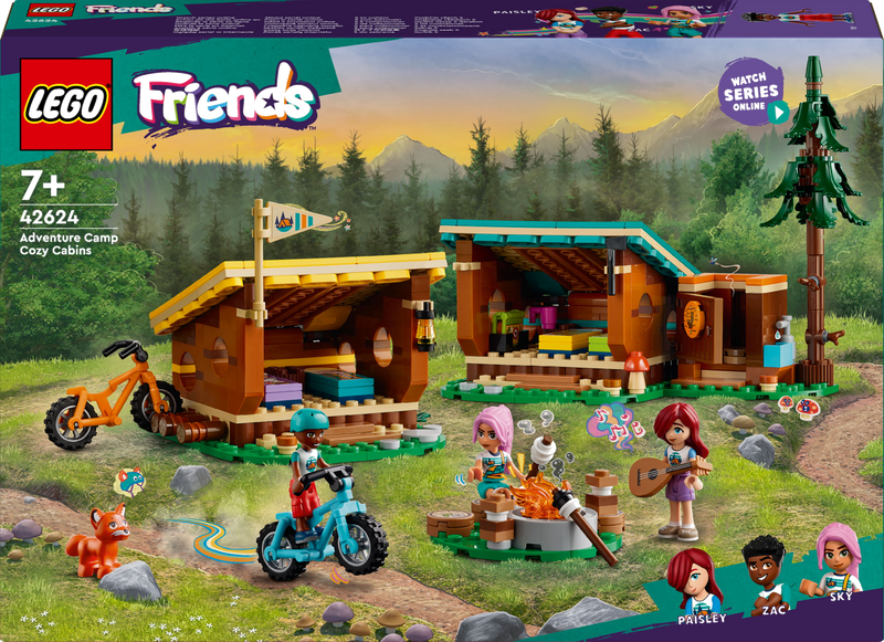 LEGO Friends 42624 Avonturenkamp knusse boshutten