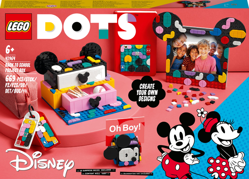 LEGO Dots 41964 Mickey Mouse & Minnie Mouse: Terug naar school