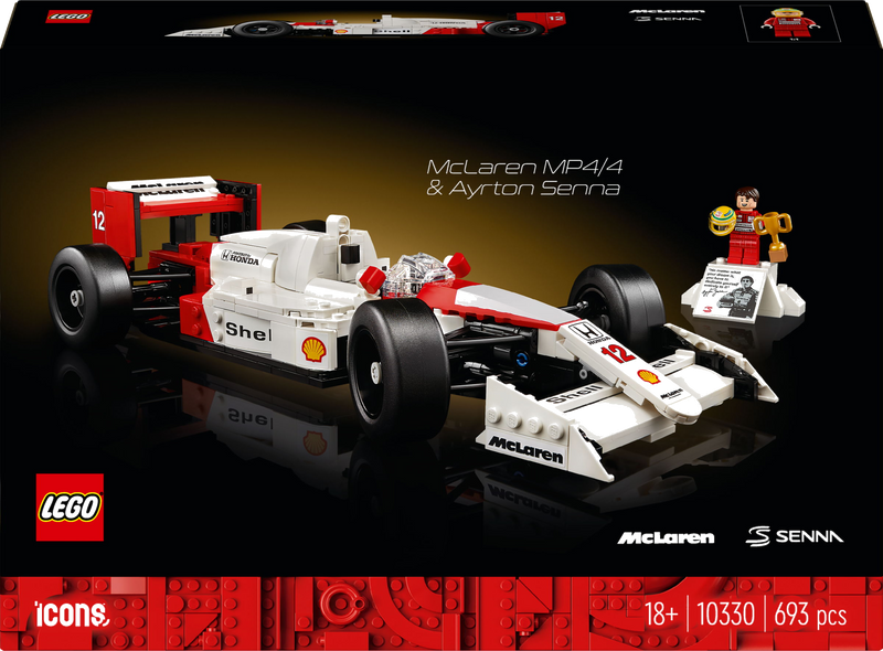 LEGO Icons 10330 McLaren MP4/4 en Ayrton Senna
