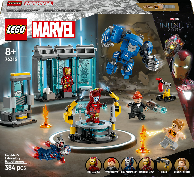 LEGO Marvel 76315 Iron Mans laboratorium: harnasruimte