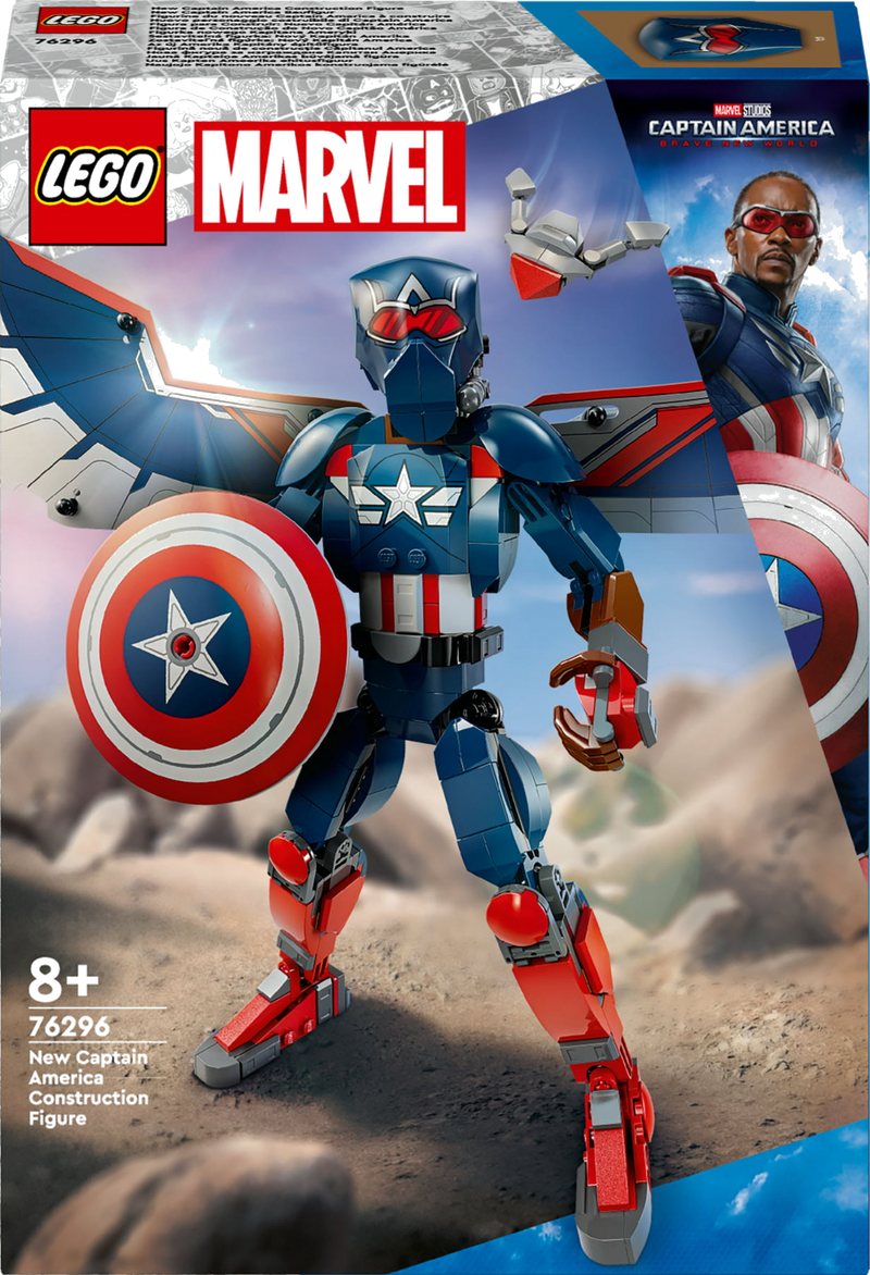 LEGO Marvel 76296 Nieuwe Captain America bouwfiguur