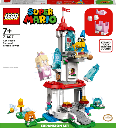 LEGO Super Mario 71407 Uitbreidingsset: Kat-Peach-uitrusting en IJstoren