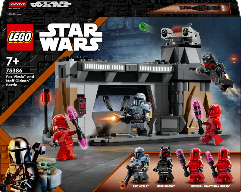 LEGO Star Wars 75386 Paz Vizsla en Moff Gideon duel