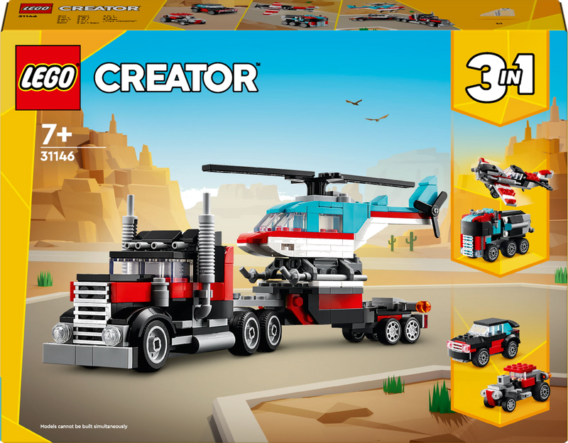 LEGO Creator 31146 Truck met helikopter