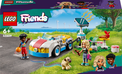 LEGO Friends 42609 Elektrische auto en oplaadpunt