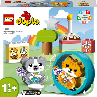 LEGO Duplo 10977 Mijn eerste Puppy en Kitten met geluid