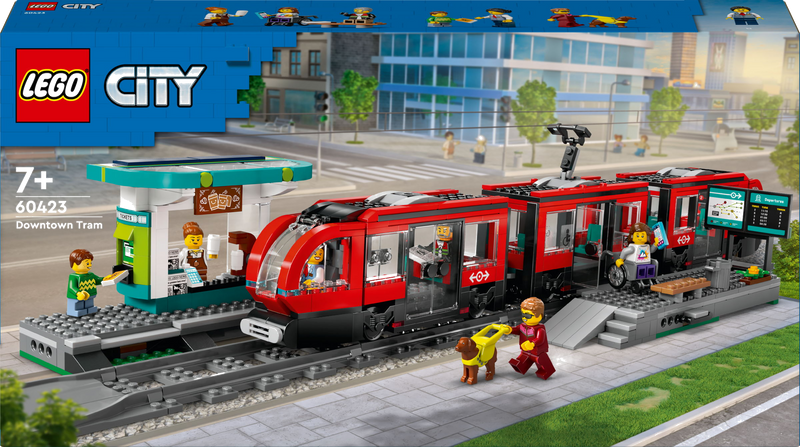 LEGO City 60423 Stadstram en station