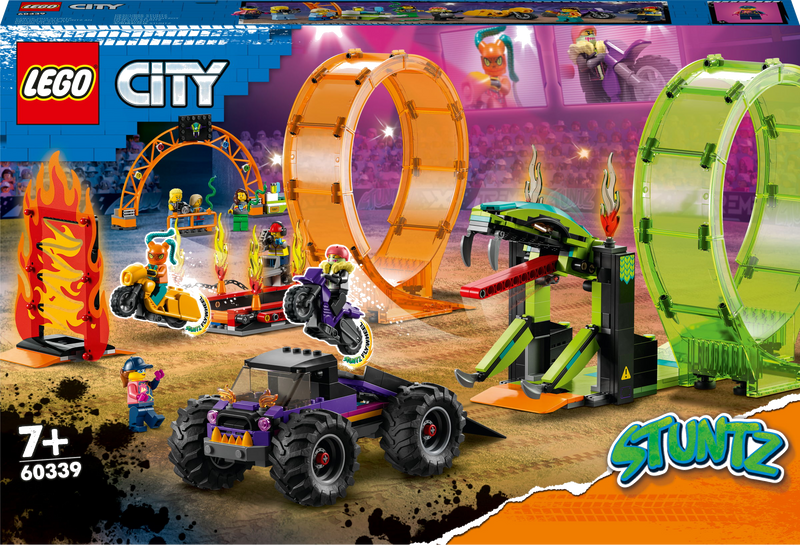 LEGO City 60339 Dubbele looping stuntarena