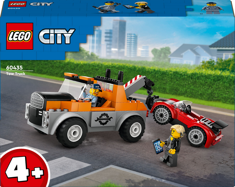 LEGO City 60435 Sleepwagen en sportautoreparatie