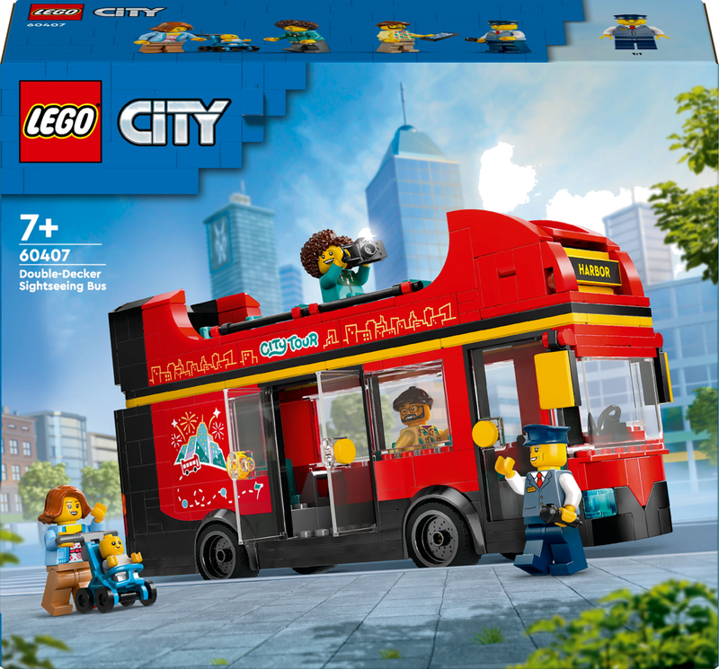 LEGO City 60407 Toeristische rode dubbeldekker