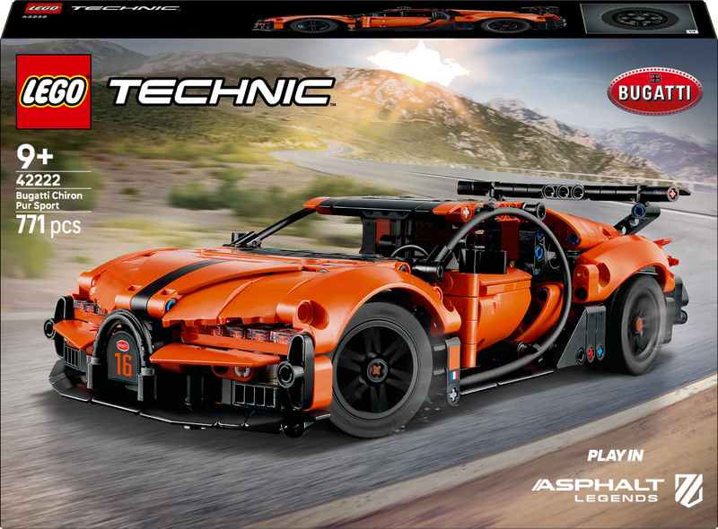 LEGO Technic 42222 Bugatti Chiron Pur Sport hypercar
