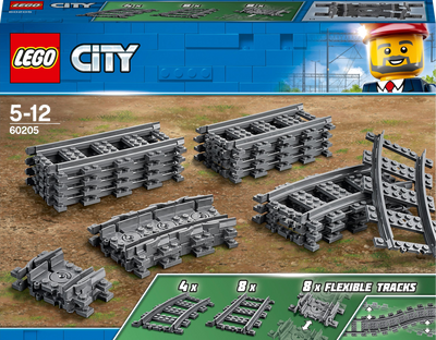 LEGO City 60205 Rechte en gebogen rails