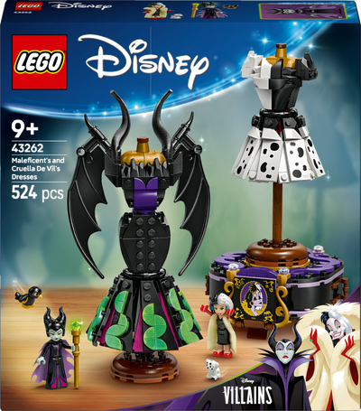 LEGO Disney 43262 De jurken van Maleficent en Cruella De Vil