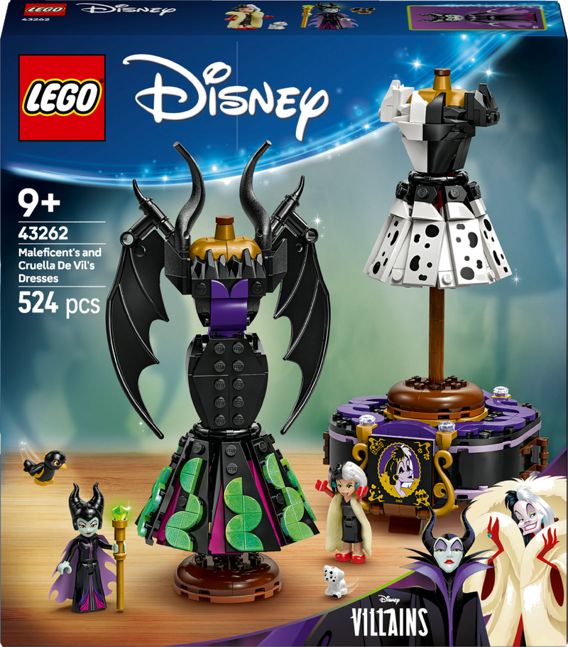 LEGO Disney 43262 De jurken van Maleficent en Cruella De Vil