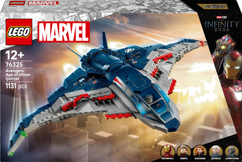 LEGO Marvel 76325 Avengers: Age of Ultron Quinjet